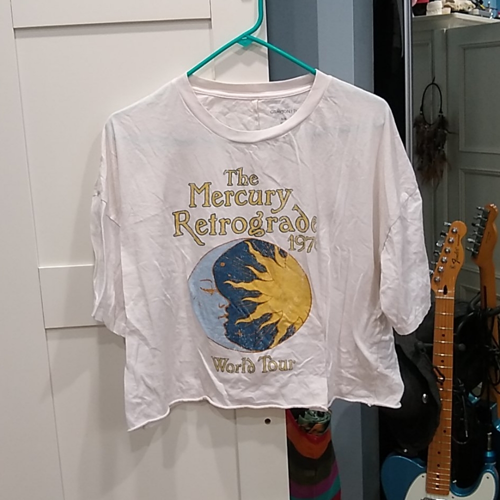 mercury retrograde crop tee